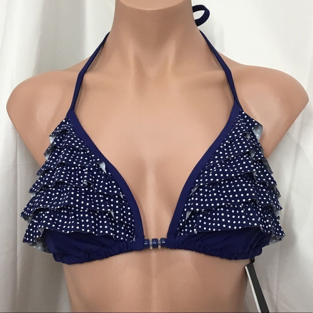 Marie Meili Ruffle Triangle Bikini Top (D7)